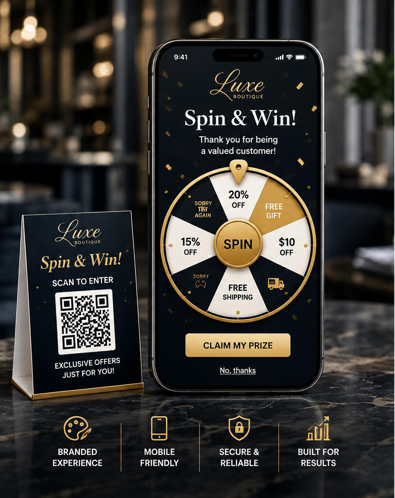Your brand Your customers Your experience with a spin wheel