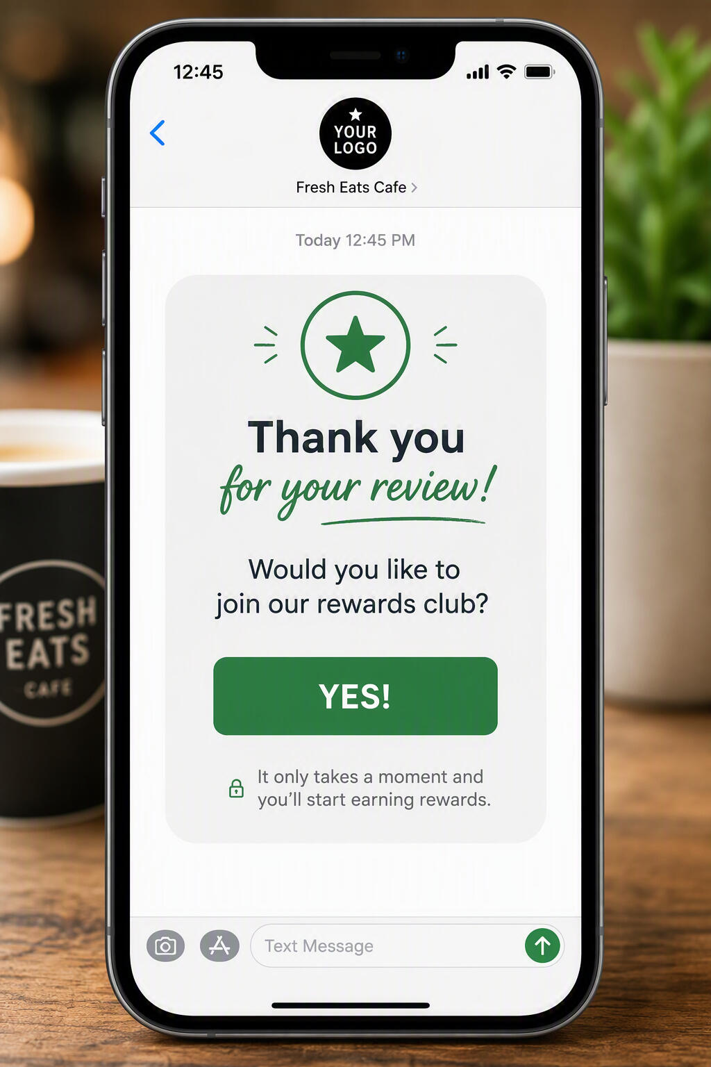 Celebrate 360 Acquisition Card Man with phone and loyalty card