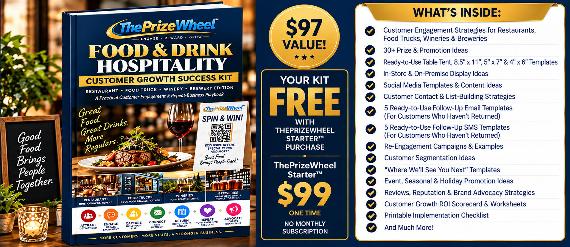 Restaurant Success Kit Only $49 with purchase of Starter