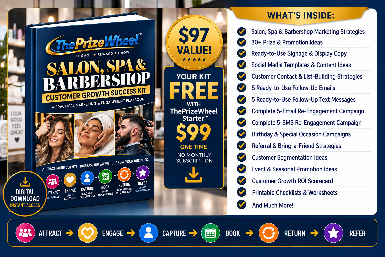 Salon Spa barbershop Growth Success Kit